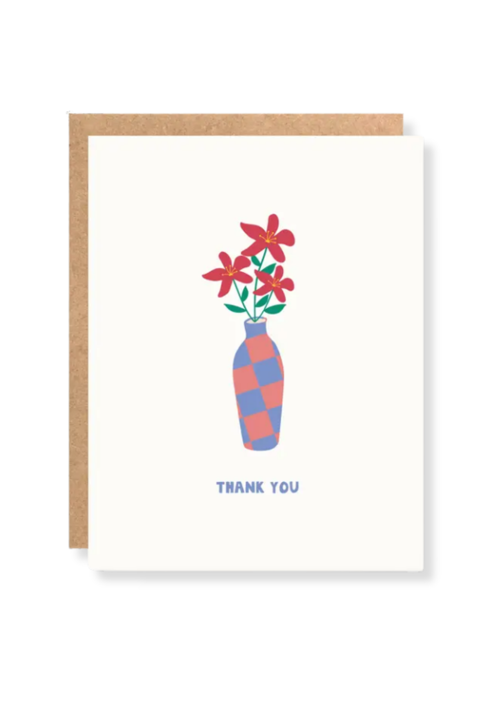 Kwohtations Thank You Card - Colorful Flower Bouquet