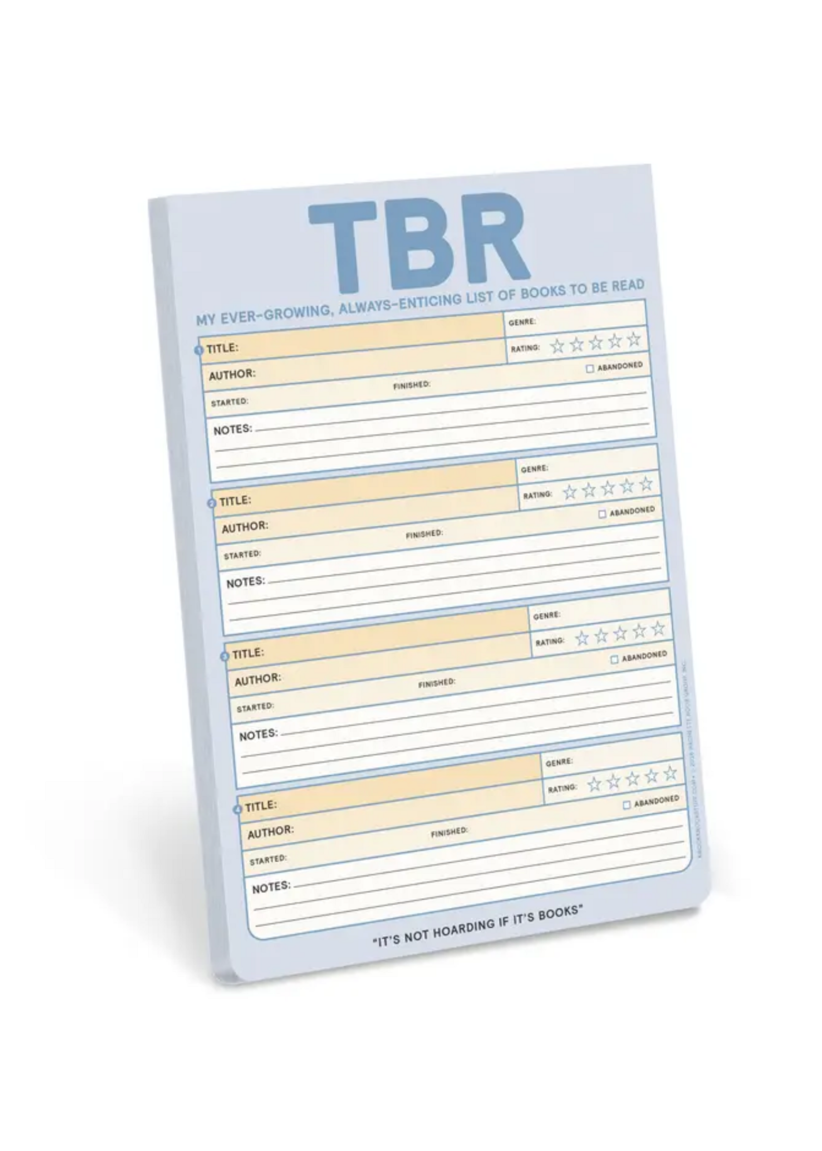 Hachette Book Group TBR List Notepad