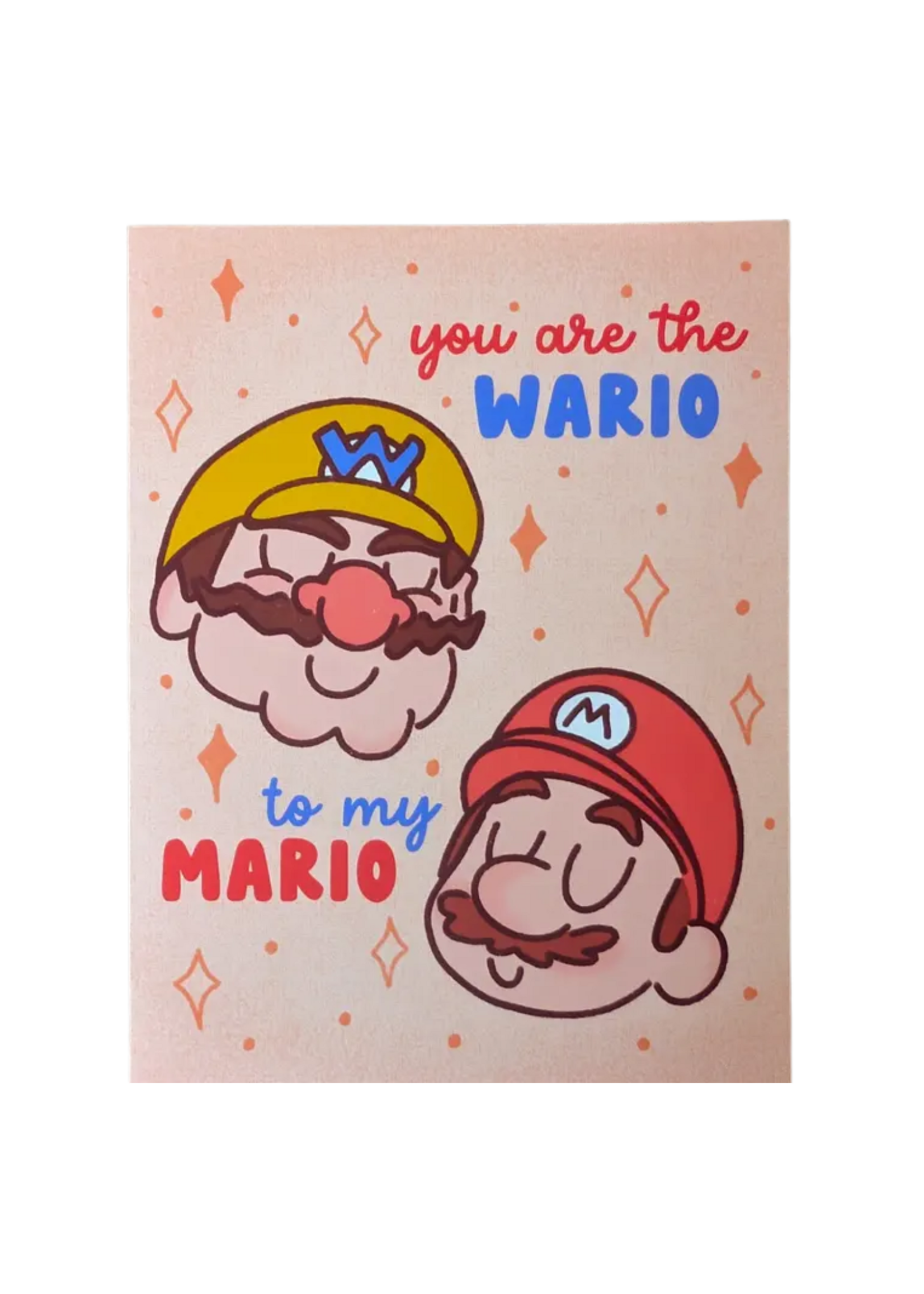Sadsquatch Love Card - You Are The Wario To My Mario