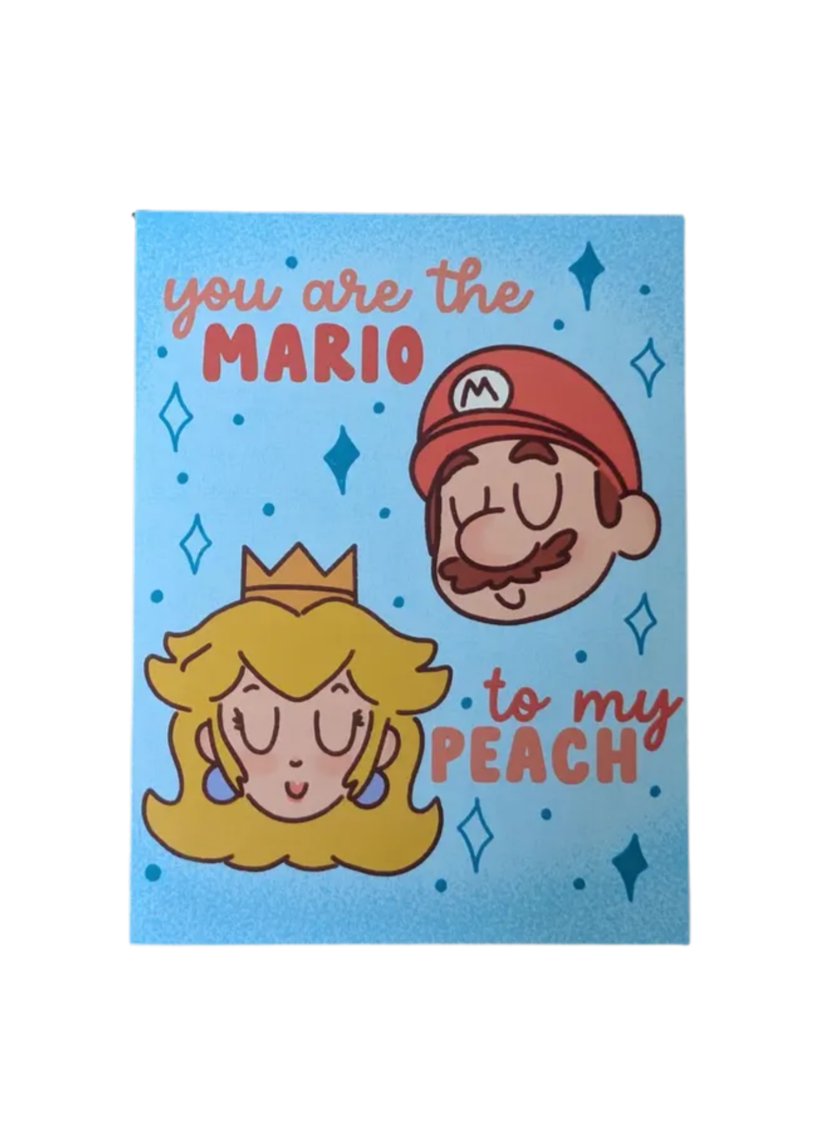 Sadsquatch Love Card - You Are The Mario To My Peach