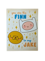 Sadsquatch Love Card - You Are The Finn To My Jake