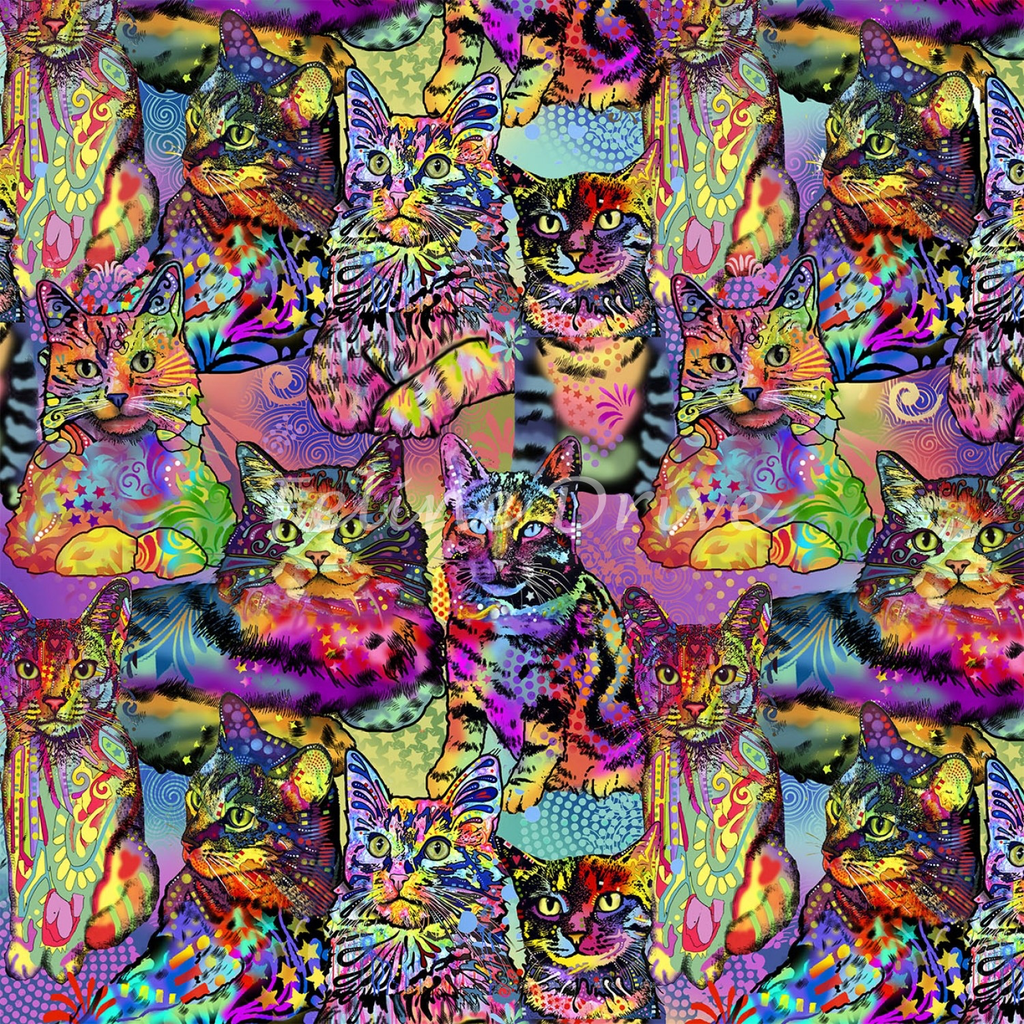 Dean Russo - Crazy for Cats / Collage / PRC10268Bay Quilts