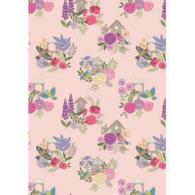  Lewis & Irene - Grandma’s Garden / Garden / Bird House / Pink / A198.2