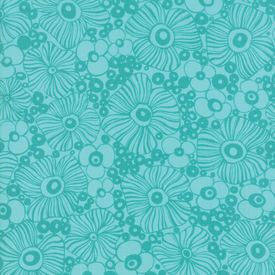  Moda Fabrics - Botanica / Hawaiian Flower / Teal / 11842-19