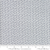 Moda Fabrics - Harmony / Flower Rows / Grey on White / 5694-16