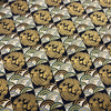 Japanese Fabric - Metallic / Koi Fish and Wave Squares / Navy / JKF02 (B)