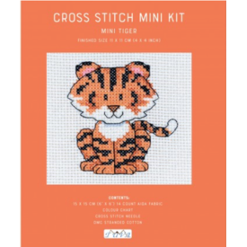  Cross Stitch Mini Kit / Tiger