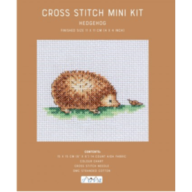  Cross Stitch Mini Kit / Hedgehog