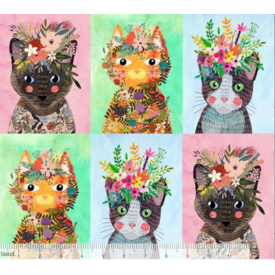  Mia Charro -   More Floral Kitties Multi / 129.101.08.1