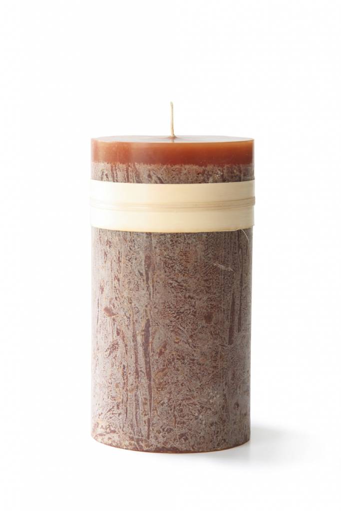 Vance Kitira Yellow Iced Candle 3.25 by 4 inch Luminary