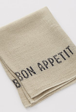 Charvet Editions Charvet Editions - Napkin/Placemat Bon Appetit Natural/Black 17"x13"