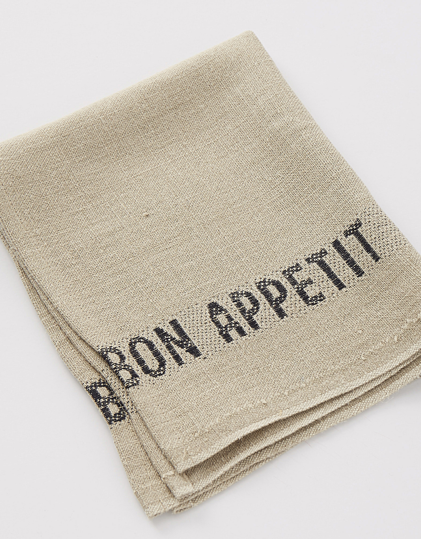 Charvet Editions Charvet Editions - Napkin/Placemat Bon Appetit Natural/Black 17"x13"