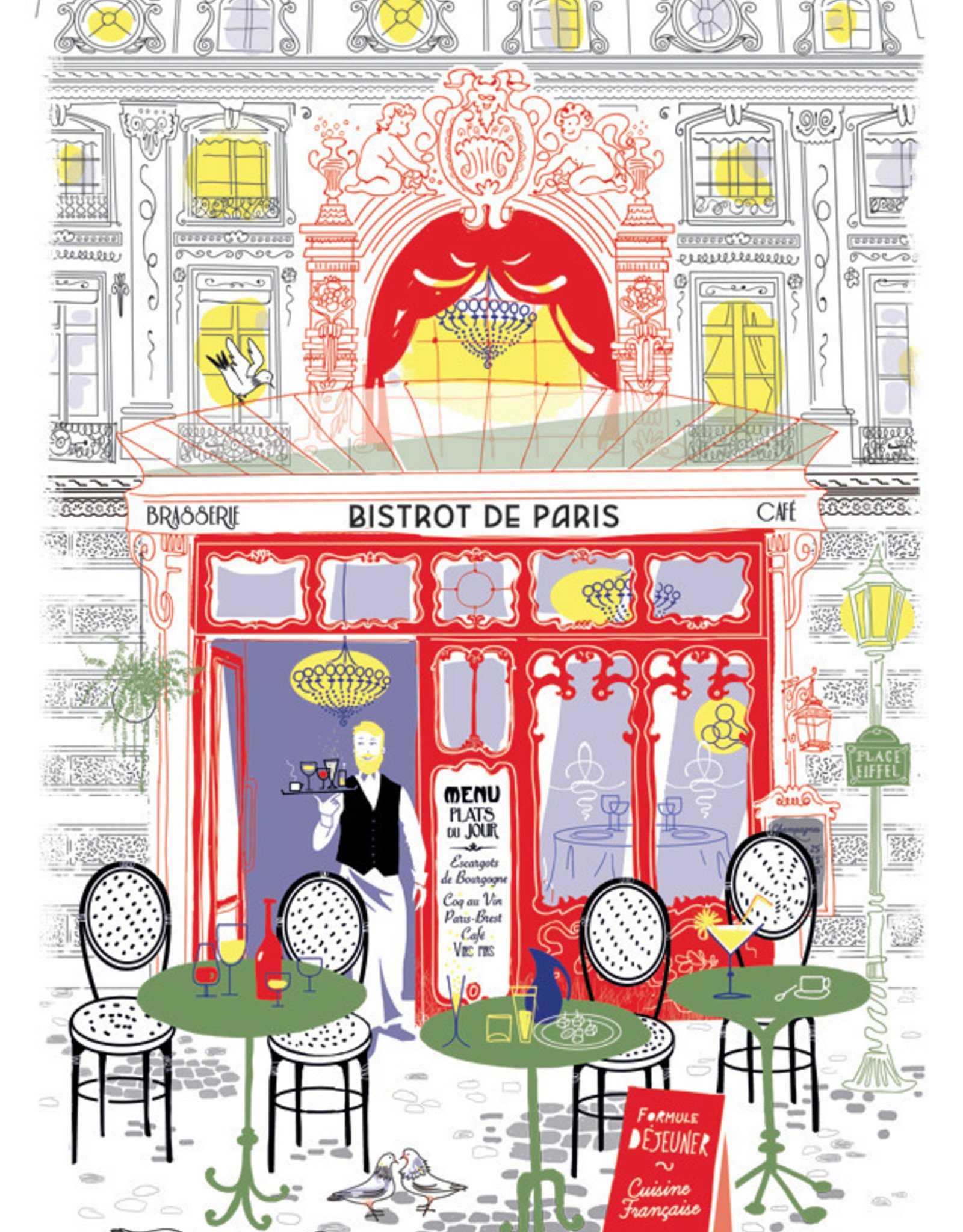 Bistro de Paris Dish Towel