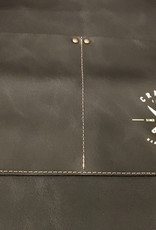 Black - Crafted Leather Vintage Half Apron