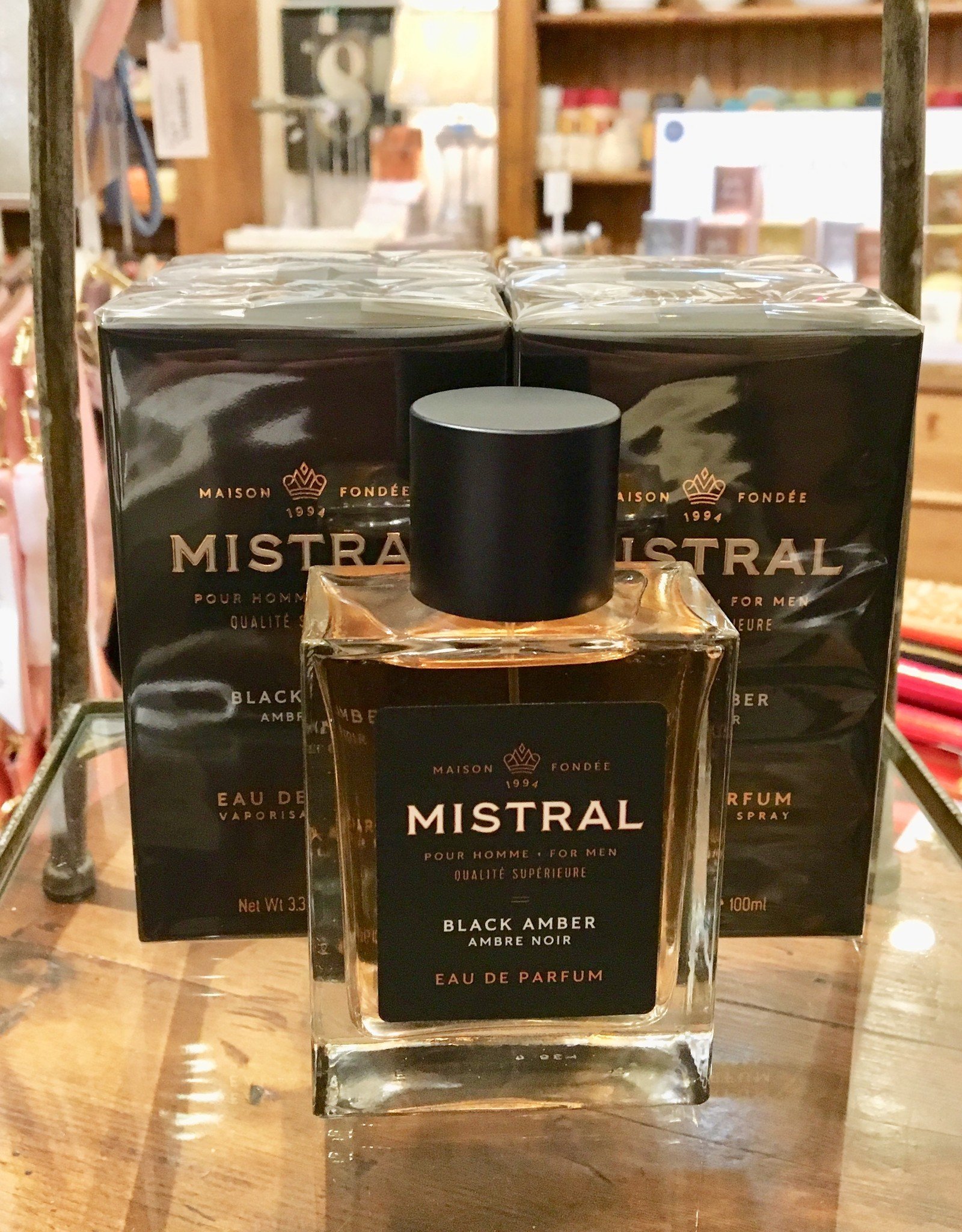 Black Amber Cologne 100 ml - Mistral Men's Collection