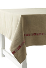Charvet Editions Charvet Editions - Tablecloth - Bon Appetit Red 61" x 126'