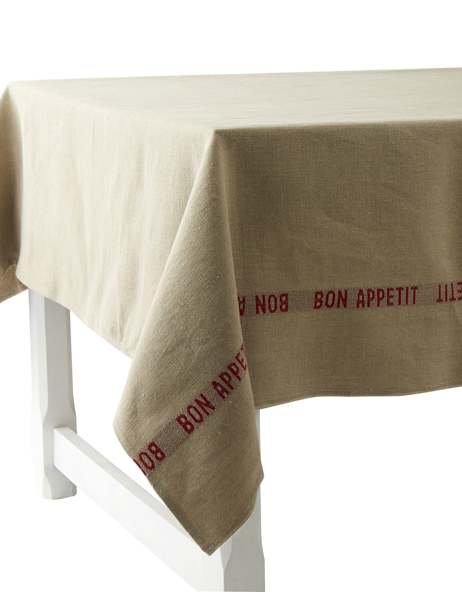 Charvet Editions Charvet Editions - Tablecloth - Bon Appetit Red 61" x 126'