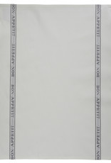 Charvet Editions Charvet Editions - Bistro/Tea Towel - Bon Appetit Gray Cotton