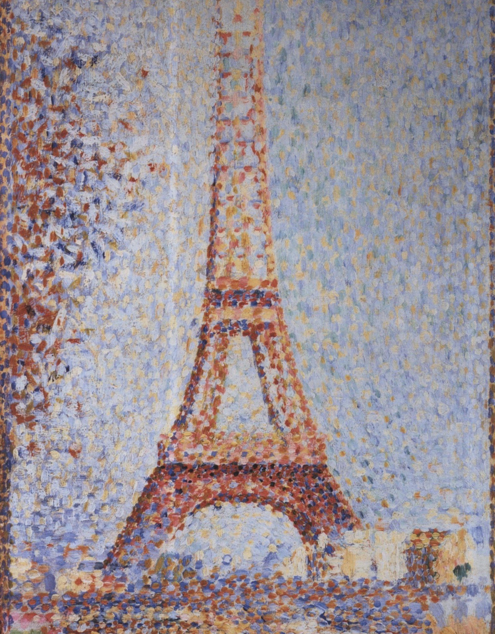 La Tour Eiffel Georges Seurat Greeting Card European Splendor