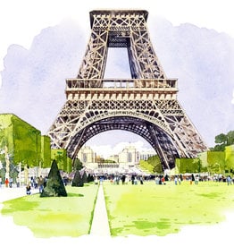 La Tour Eiffel Georges Seurat Greeting Card European Splendor