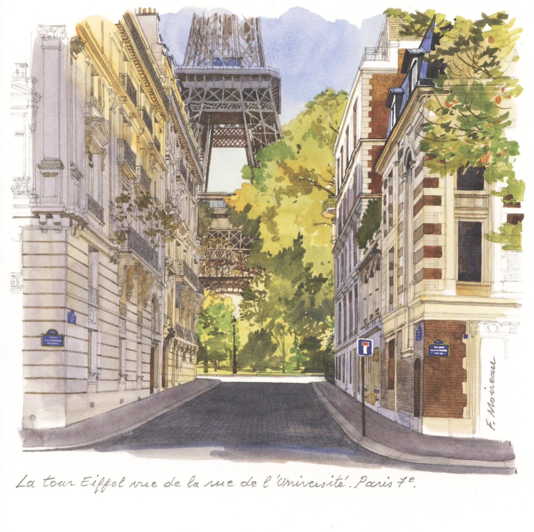 Beautiful Palais du Louvre Greeting Card! 6 x 6 Made in France. -  European Splendor®