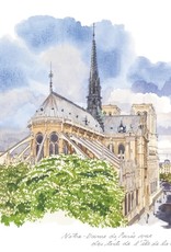 Notre-Dame De Paris Vue Des Toits De L'Ile De La Cite Greeting Card - 6" x 6"
