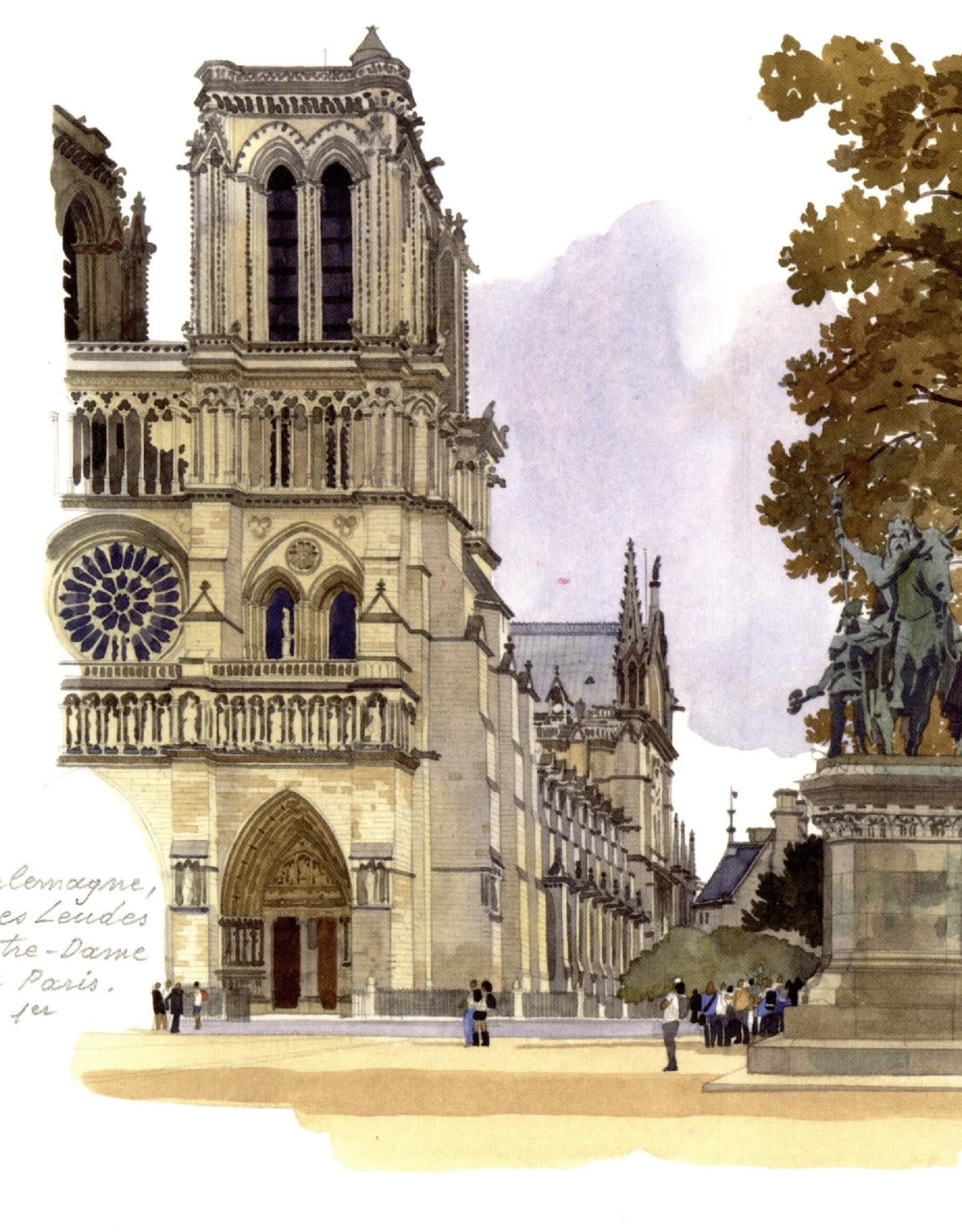 Notre-Dame de Paris Greeting Card - 6" x 6"