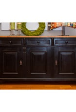 3 Door Buffet, Black, 35"x63"x22"