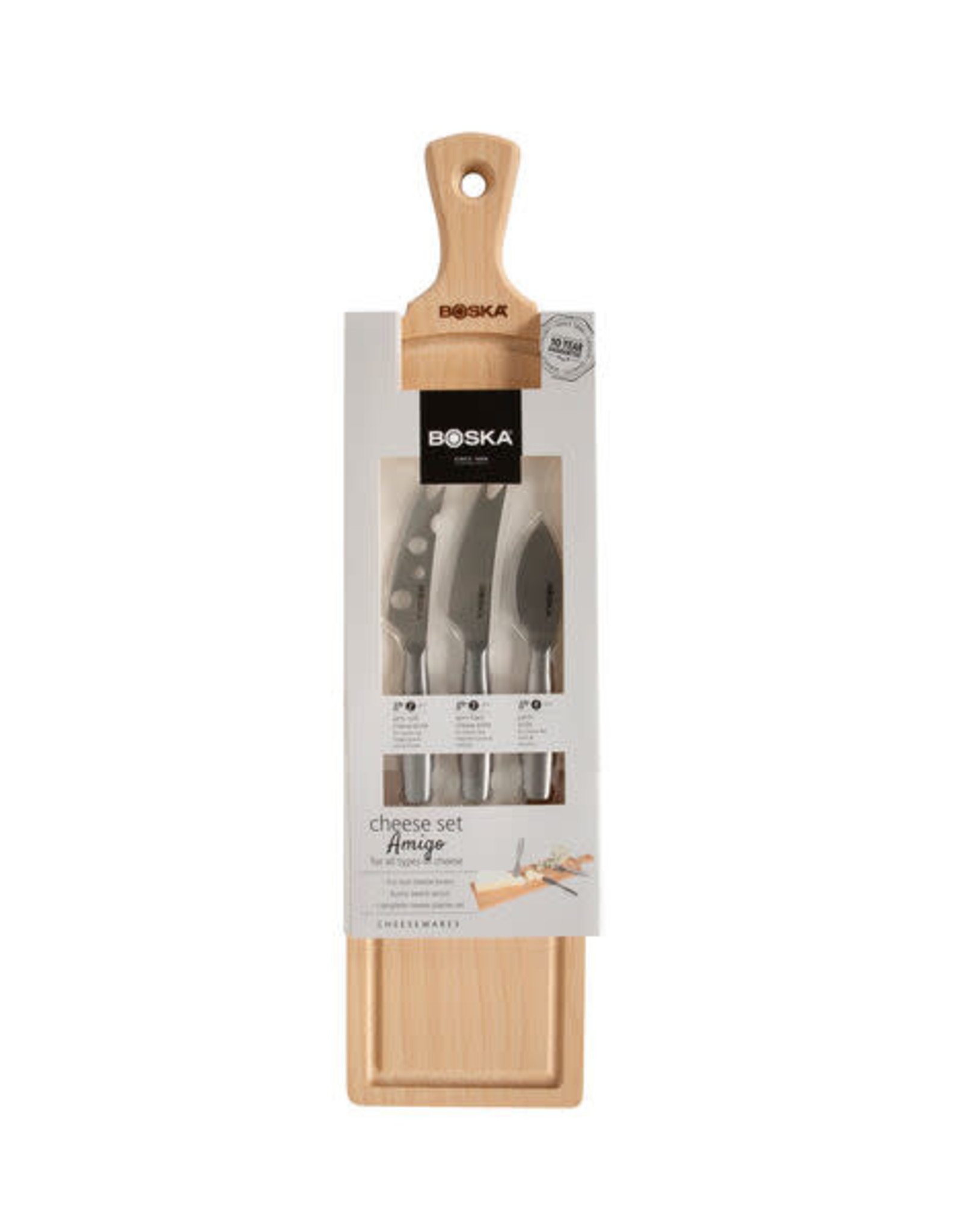 Boska Oak Table Cheese Grater, Stainless Steel & European Oak with