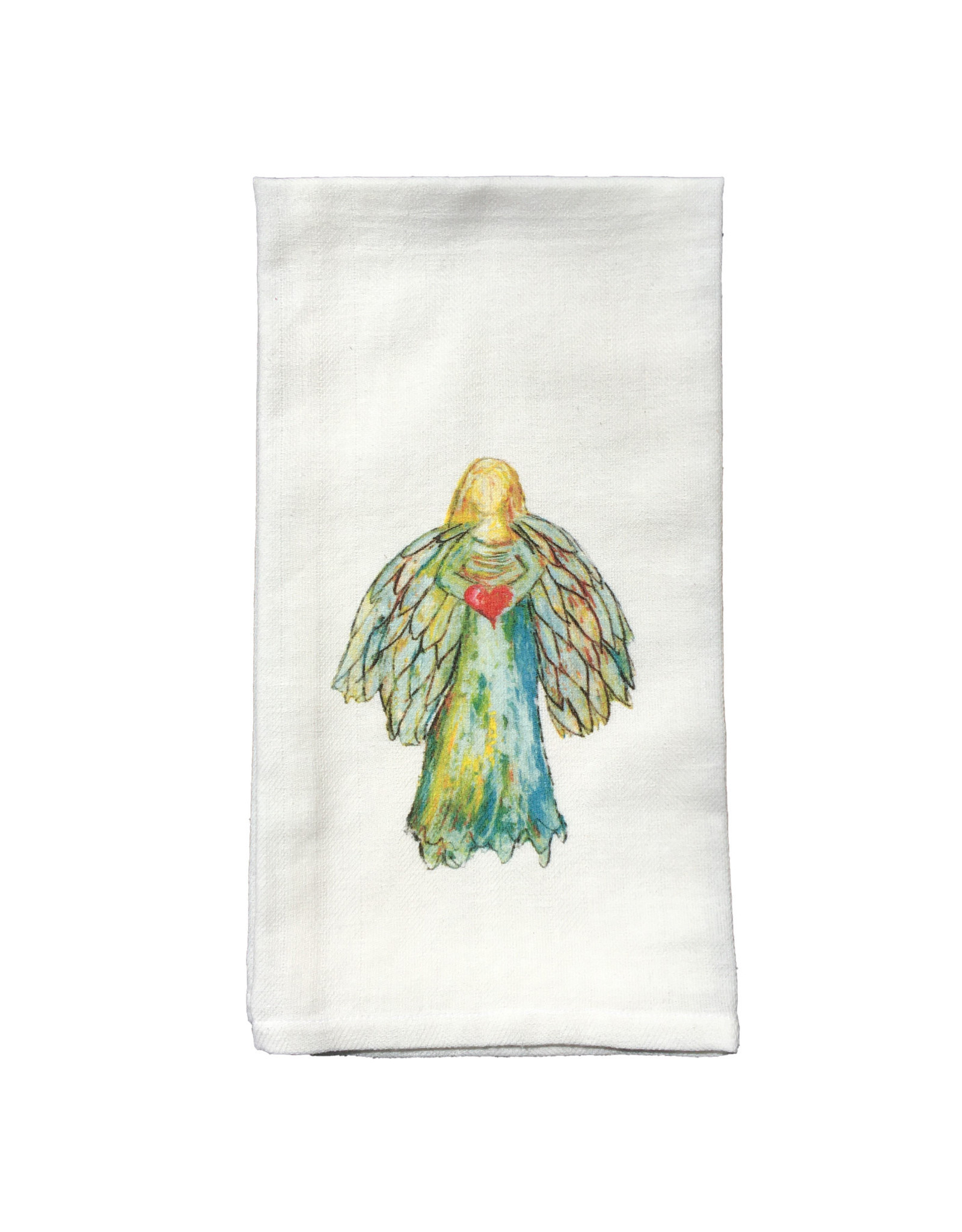 Towel - Colorful Angel with Heart