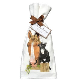 Horse & Cat Towel Set