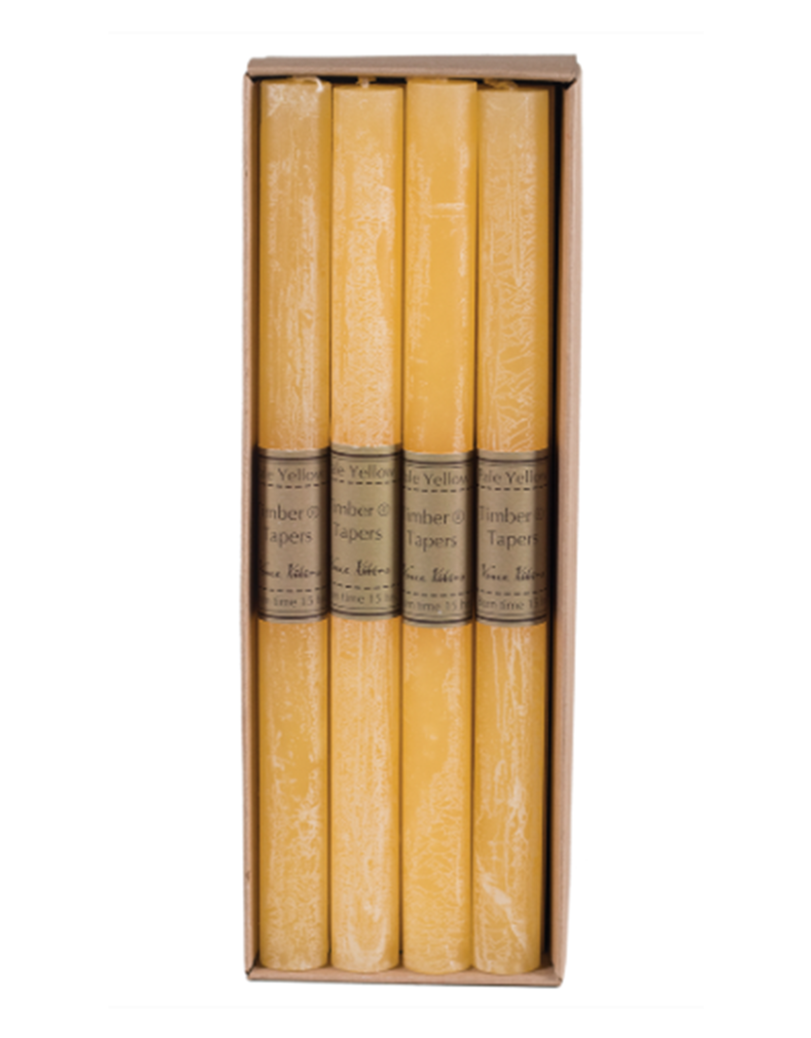 Timber Tapers Single - Pale Yellow .75" x 12" Vance Kitira