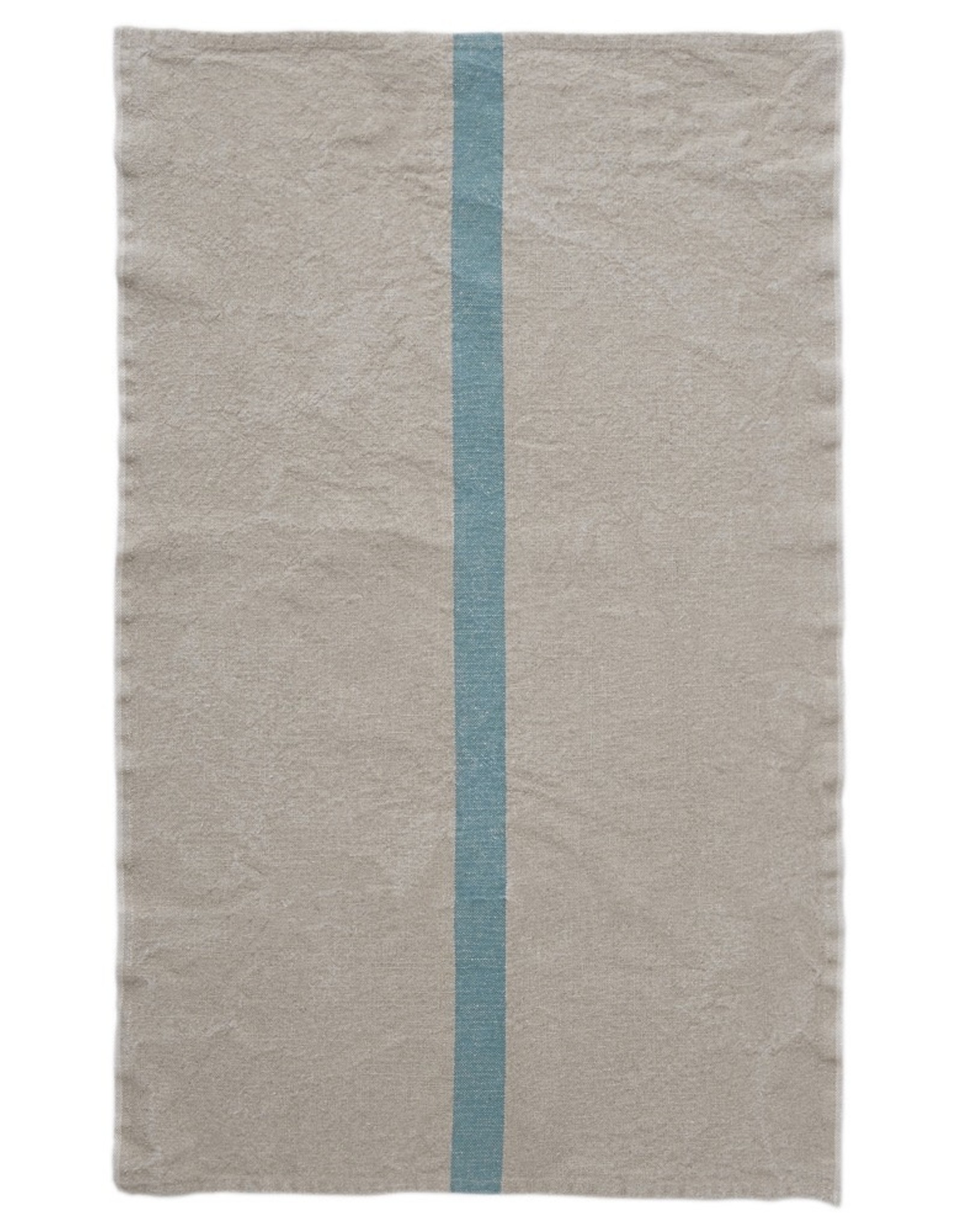 Charvet Editions Charvet Editions - Bistro Towel DouDou Natural/Aqua - 18" x 30"