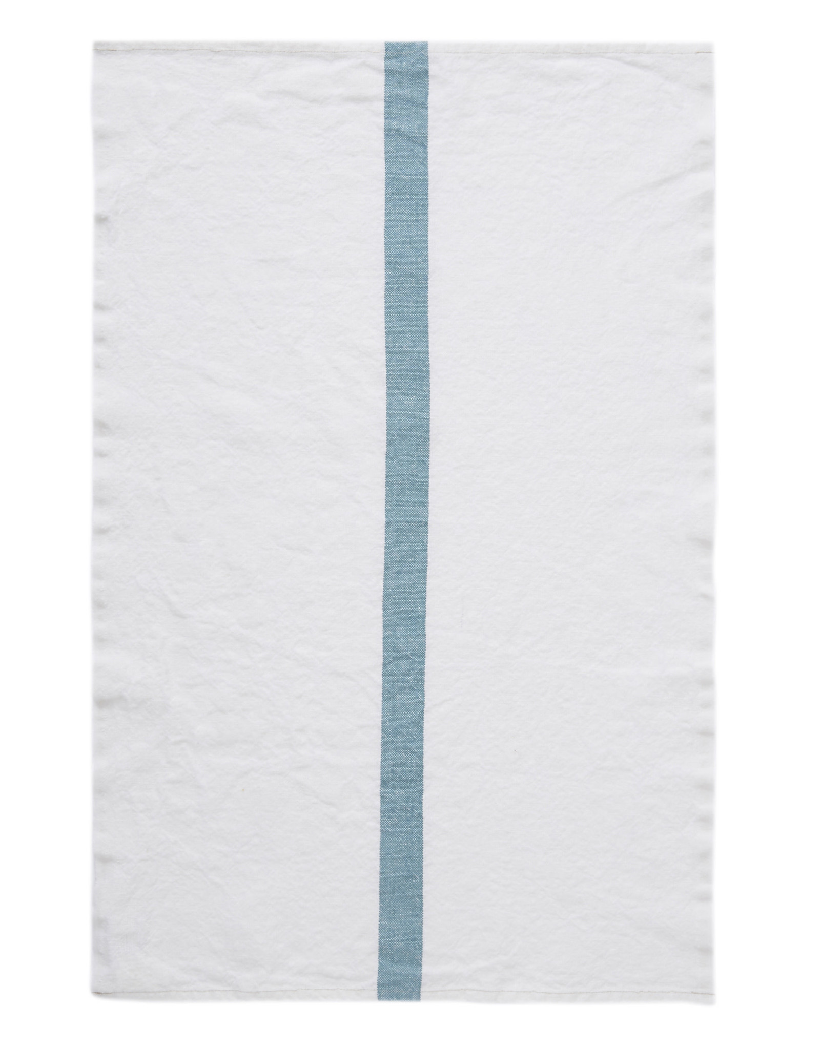 Charvet Editions Charvet Editions - Bistro Towel DouDou White/Aqua - 18" x 30"