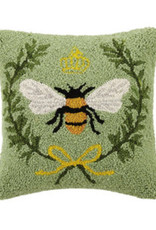 Queen Bee Hook Pillow - 14" x 14"