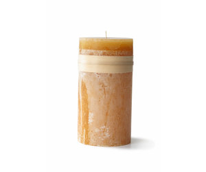 Vance Kitira Yellow Iced Candle 3.25 by 4 inch Luminary