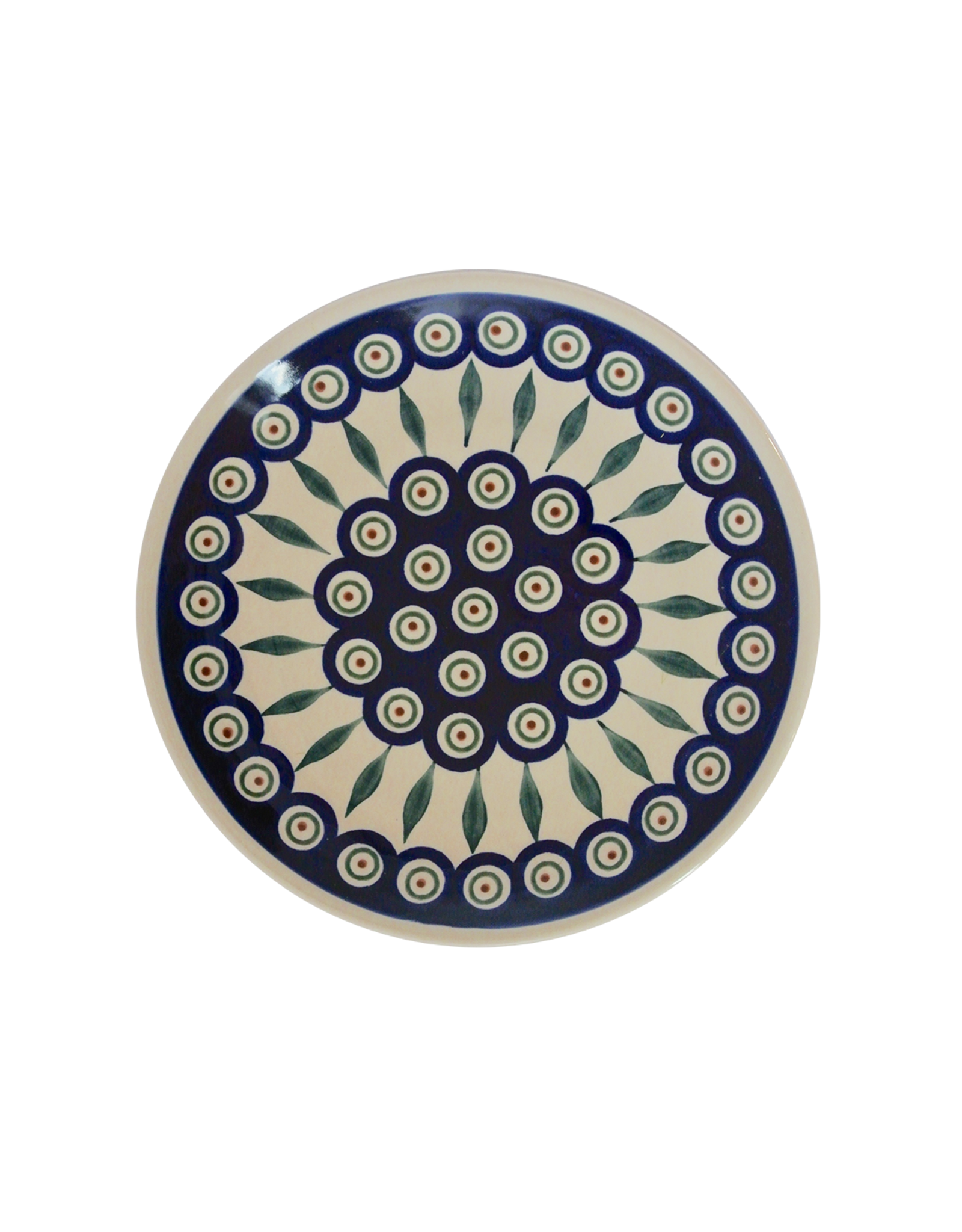 Salad Plate Peacock Pattern