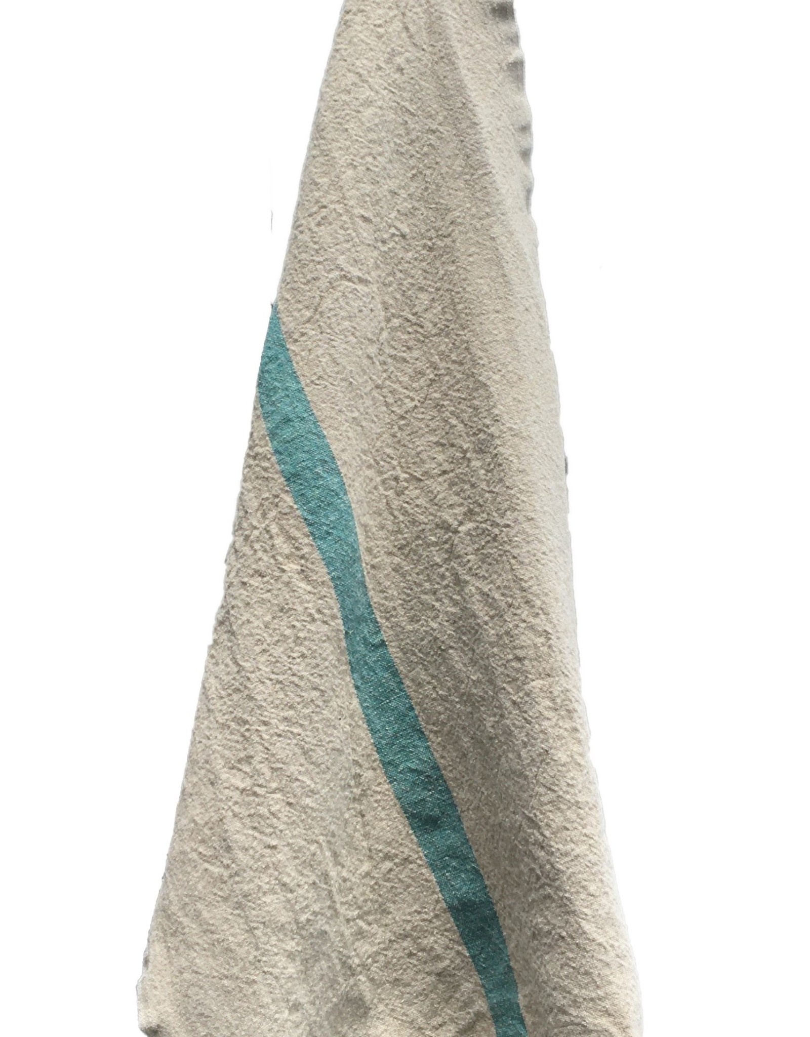 Charvet Editions Charvet Editions - Bistro Towel DouDou Natural/Aqua - 18" x 30"