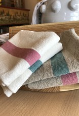 Charvet Editions Charvet Editions - Bistro Towel DouDou Natural/Aqua - 18" x 30"