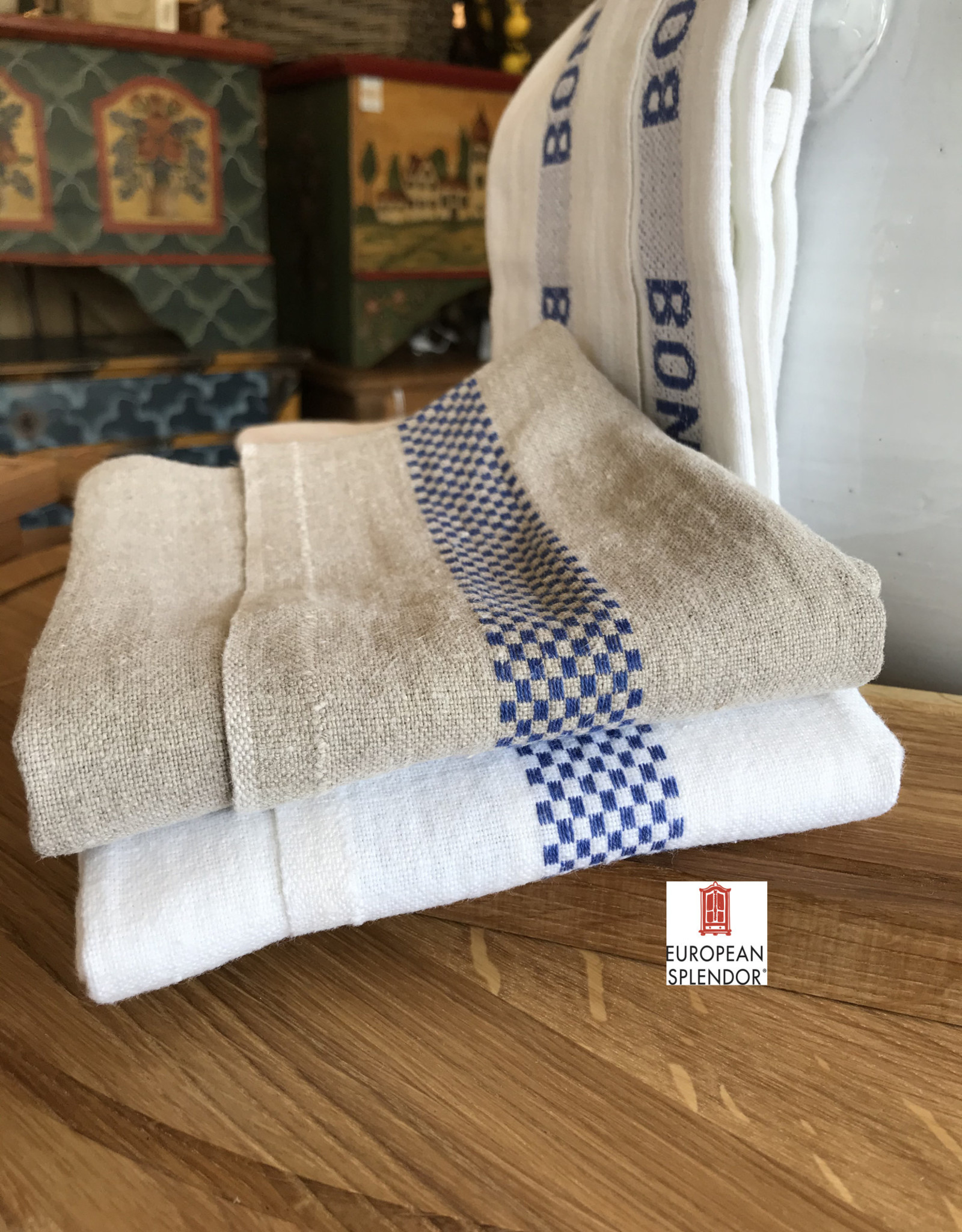 Charvet Éditions Natural Doudou Linen Tea Towel