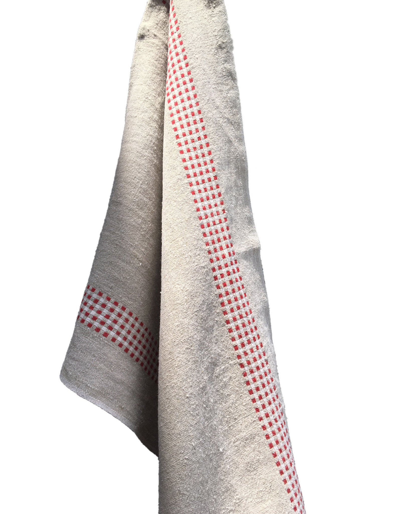 Charvet Editions French Linen Bistro / Tea Towel - Red/Rouge Vichy - 18 x  30 - European Splendor®