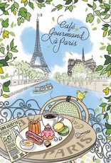 Cafe Gourmand a Paris Dish Towel