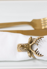 Deer Napkin Ring - Gold