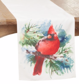 Christmas Cardinal Table Runner - 16" X 70