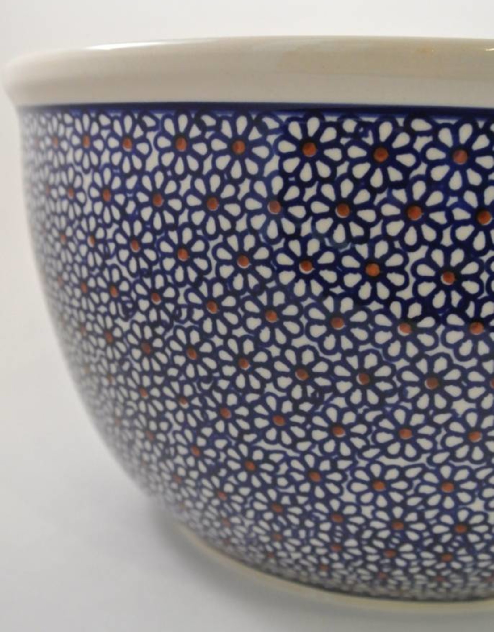 Polish Pottery Daisy Bowl - Large