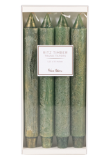 Ritz Timber Tapers -  Set of 4 - Green