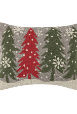 Pillow - 4 Christmas Trees  18" Oblong