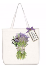 Lavender Shears Bundle Square Tote Bag