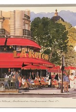 Cafe La Rotonde, Boulevard  du Montparnasse, Paris Greeting Card 6" x 6"