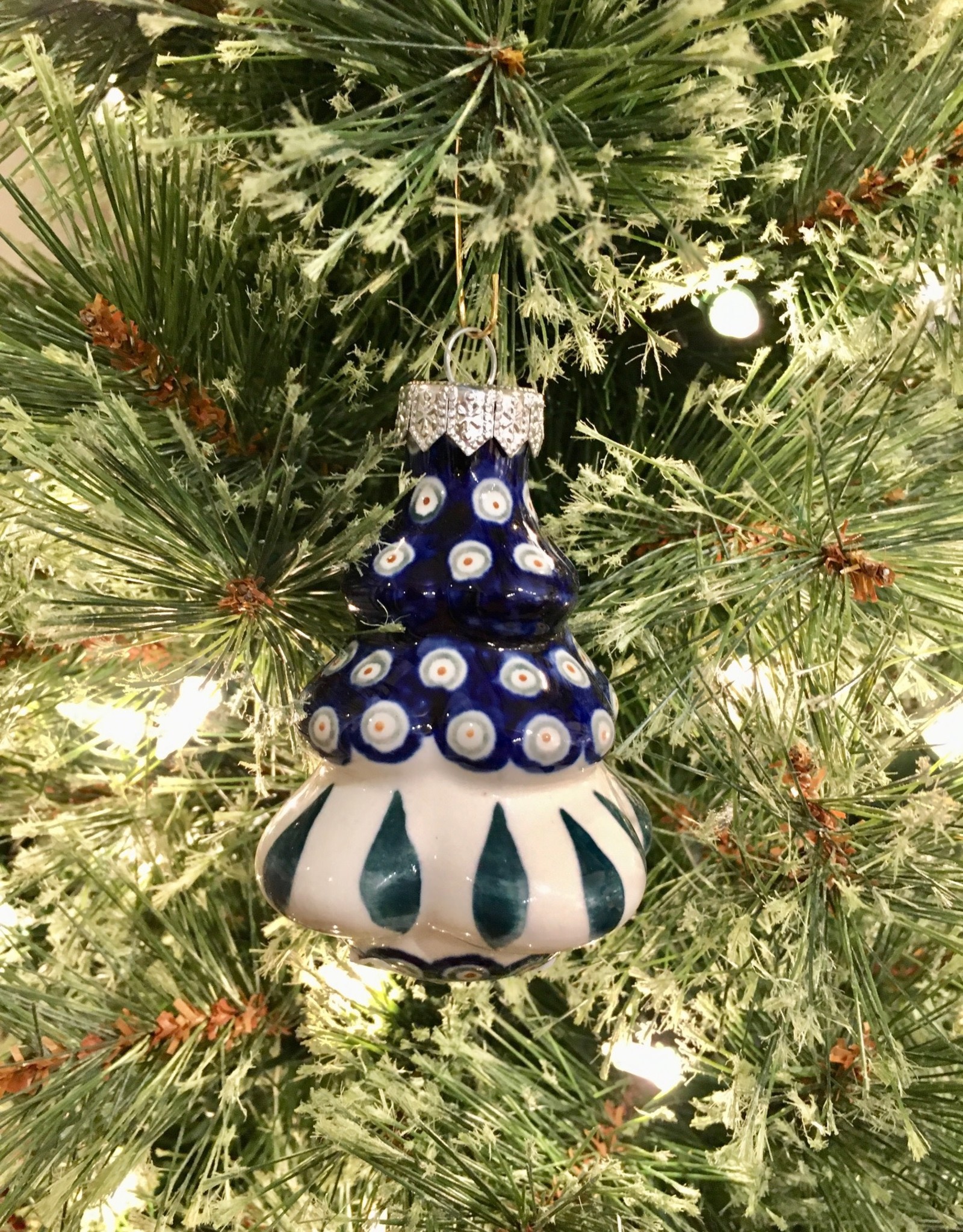 Christmas Tree Ornament - Peacock Pattern (D56)
